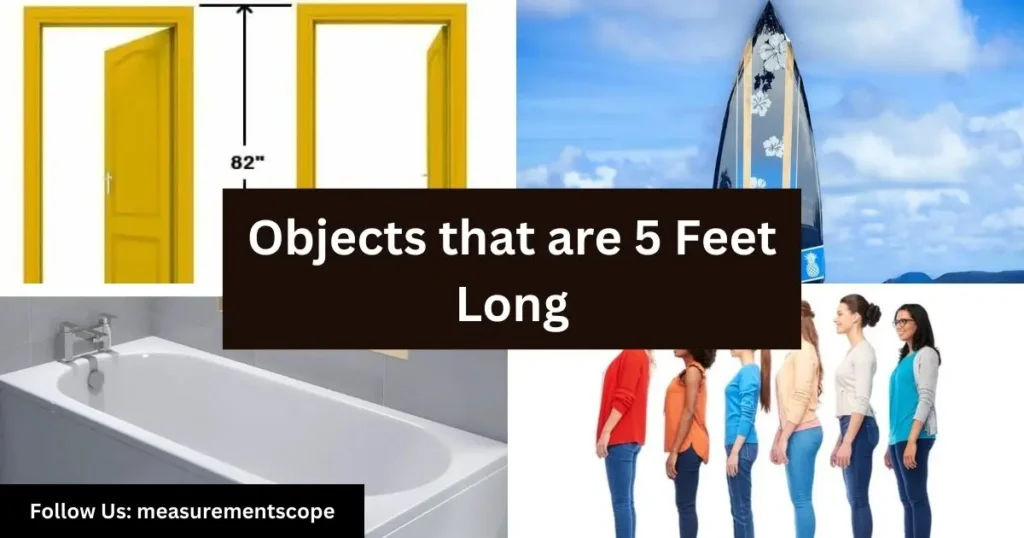 objects equal to 5 feets long